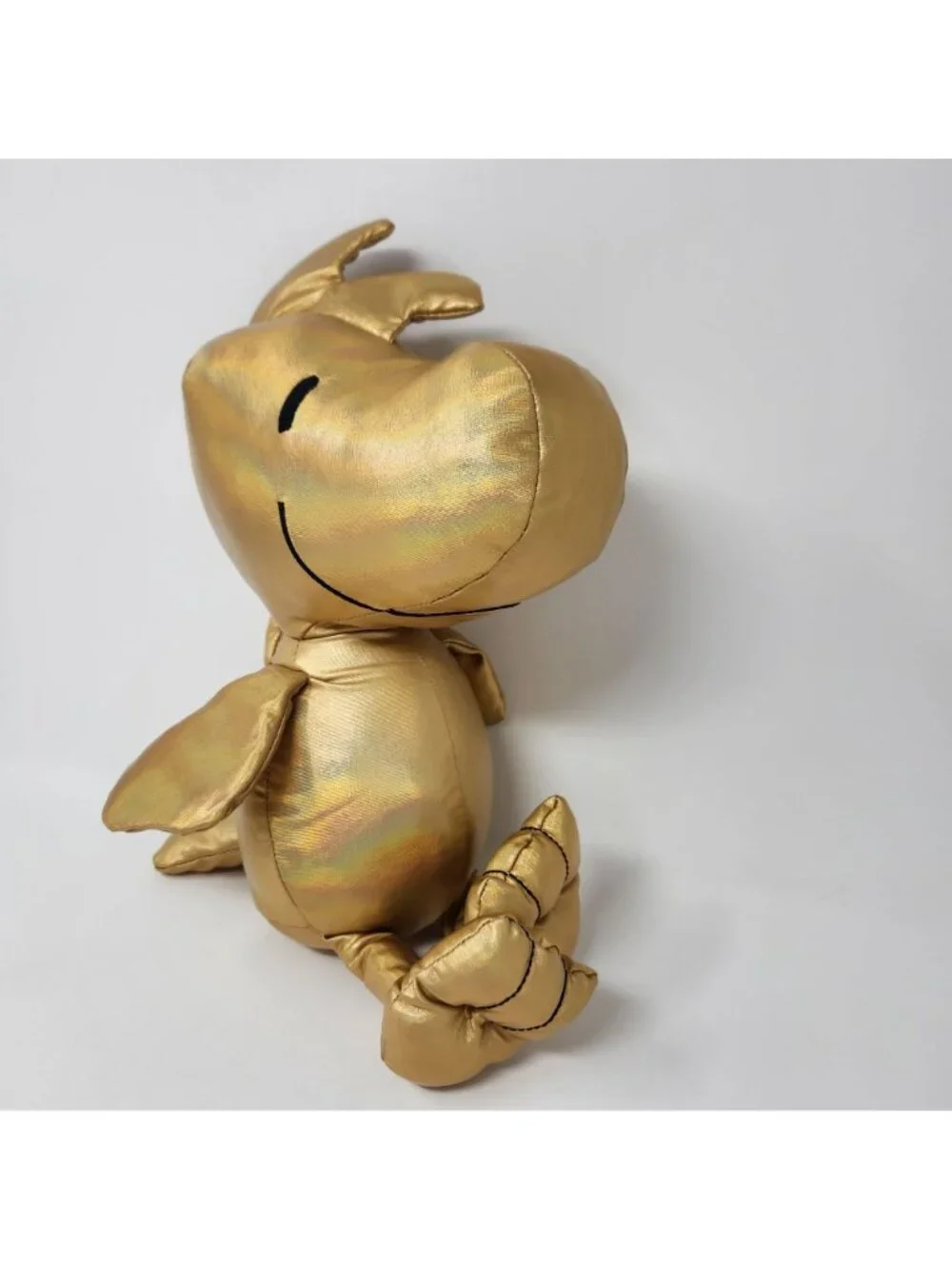 Kohl's Cares Peanuts 75th Anniversary Woodstock Plush Metallic Gold Fabric
